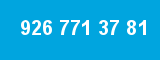 926 771 37 81 926 771 37 81
